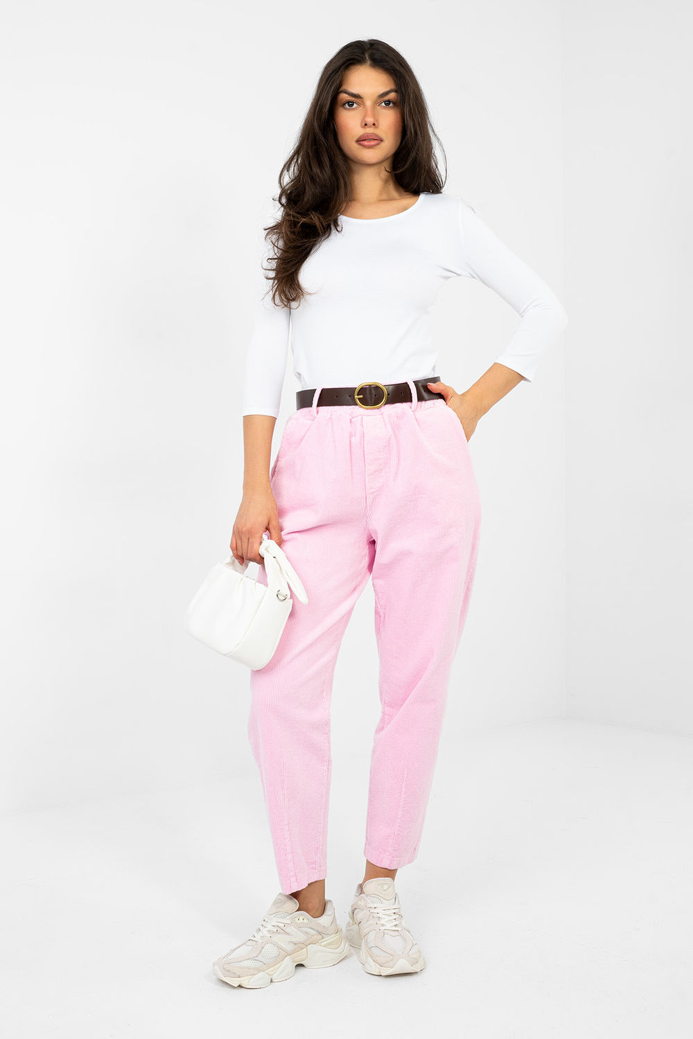 Adult Product 18+ - corduroy trousers model 224055 Italy Moda - Italy Moda - Pants, Trousers, Shorts - KS Store