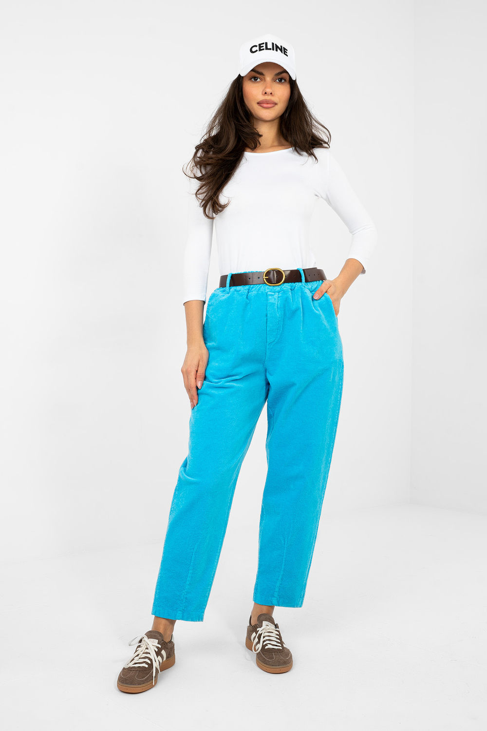 Adult Product 18+ - corduroy trousers model 224057 Italy Moda - Italy Moda - Pants, Trousers, Shorts - KS Store