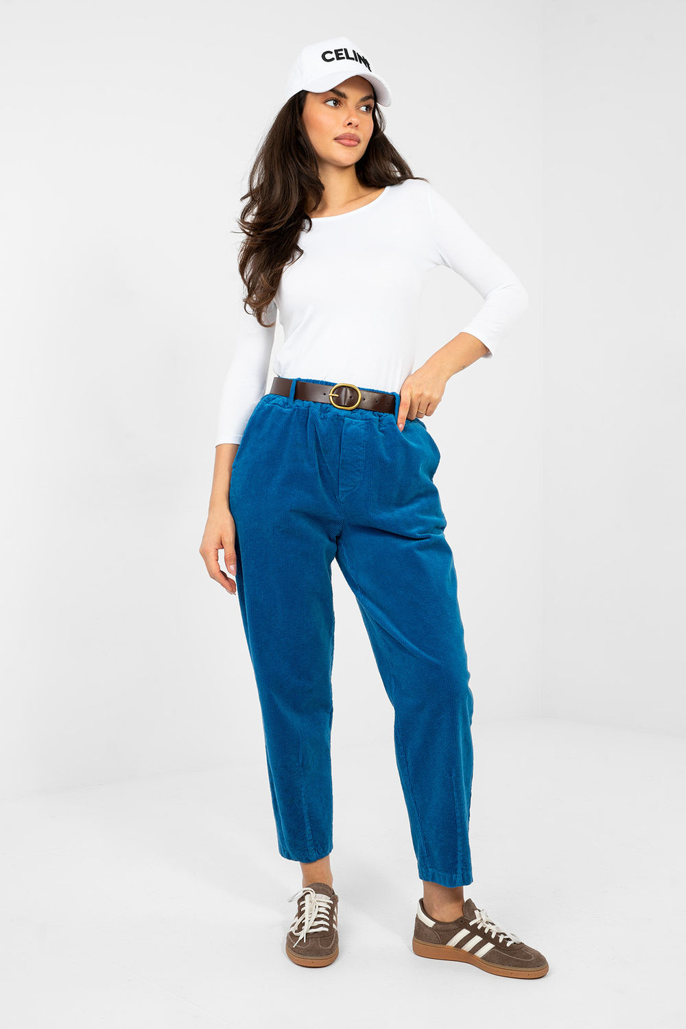 Adult Product 18+ - corduroy trousers model 224058 Italy Moda - Italy Moda - Pants, Trousers, Shorts - KS Store