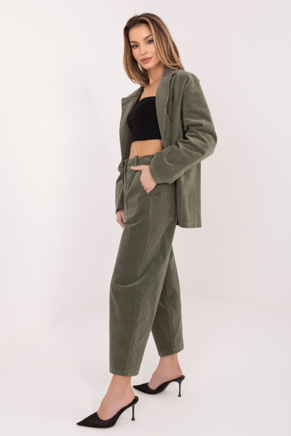 Adult Product 18+ - corduroy trousers model 224998 Rue Paris - Rue Paris - Pants, Trousers, Shorts - KS Store