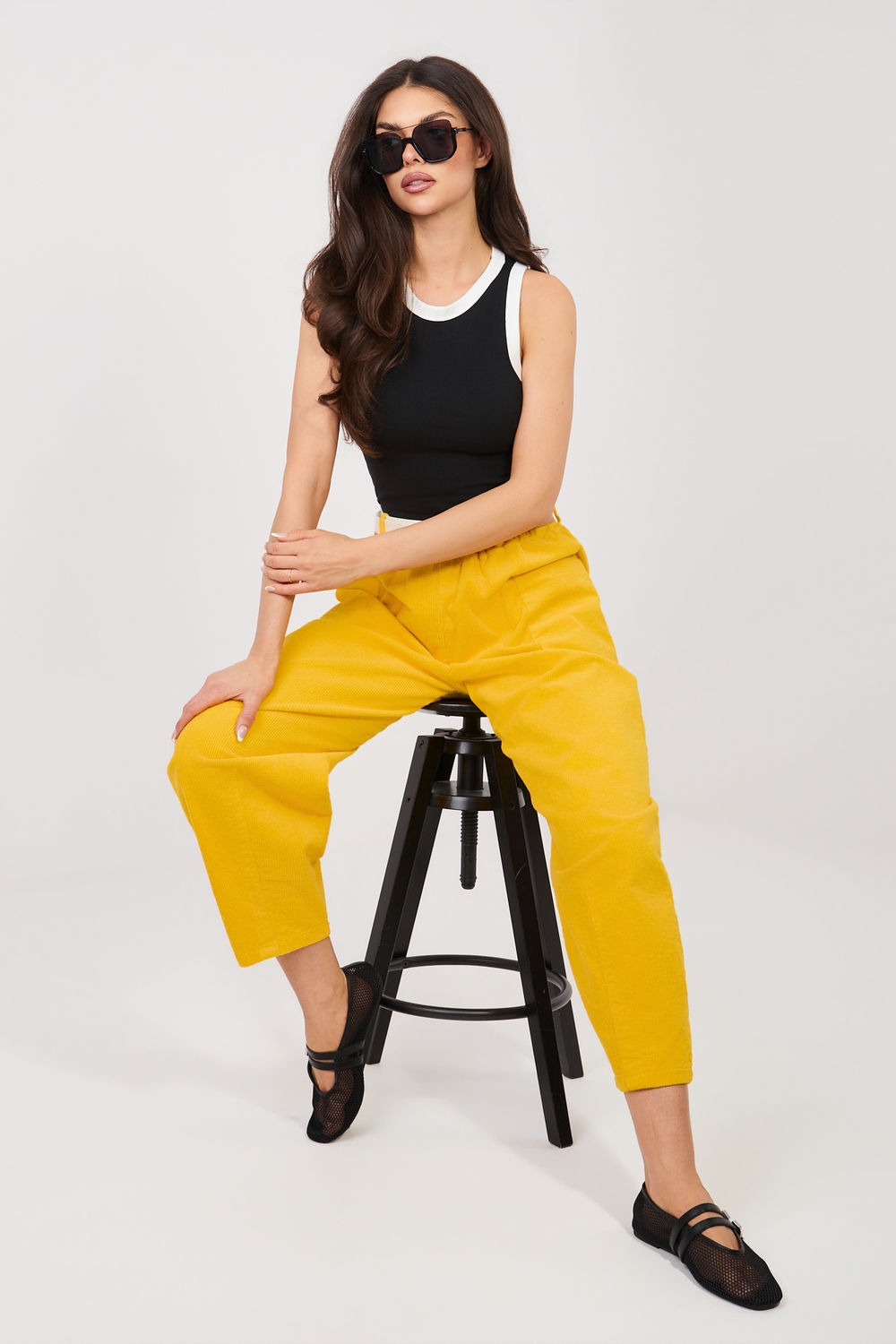 Adult Product 18+ - corduroy trousers model 225096 Rue Paris - Rue Paris - Pants, Trousers, Shorts - KS Store
