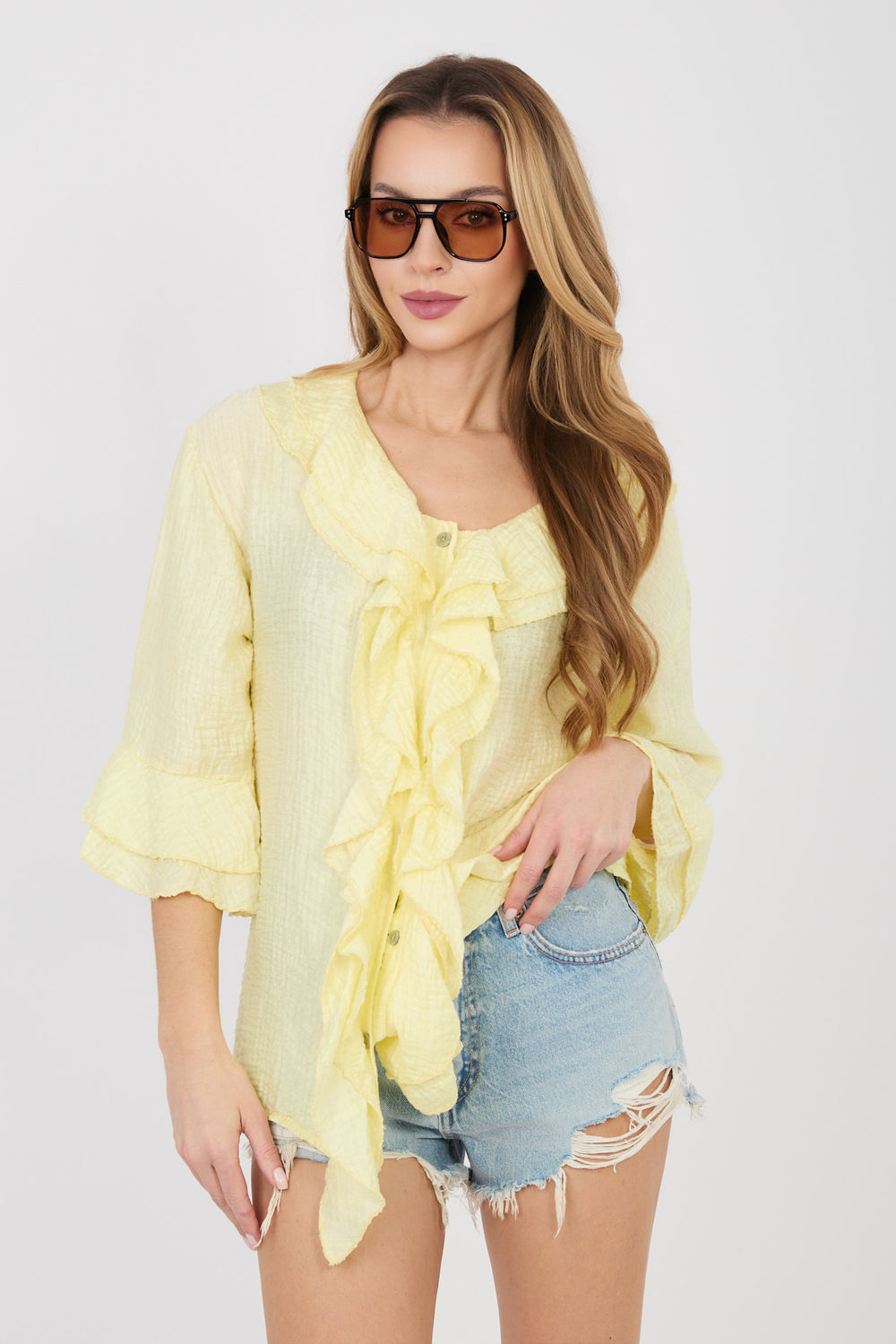 Adult Product 18+ - Long sleeve shirt model 225520 Italy Moda - Italy Moda - Shirts for Women - KS Store