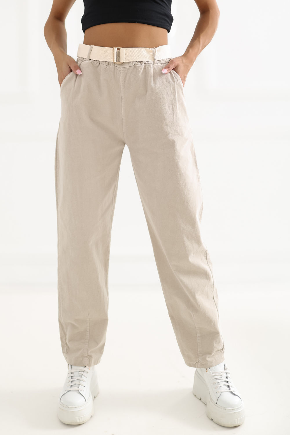 Adult Product 18+ - corduroy trousers model 226459 Italy Moda - Italy Moda - Pants, Trousers, Shorts - KS Store