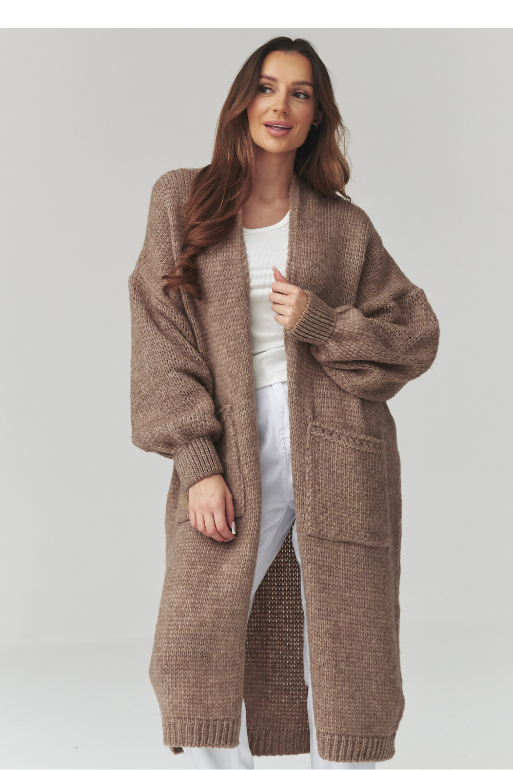 Cardigan model 226869 Makadamia