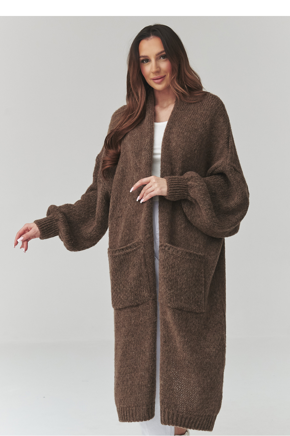 Cardigan model 226873 Makadamia