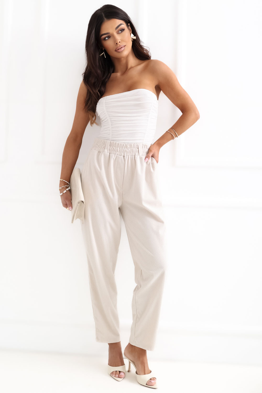 Adult Product 18+ - corduroy trousers model 226967 Rue Paris - Rue Paris - Pants, Trousers, Shorts - KS Store