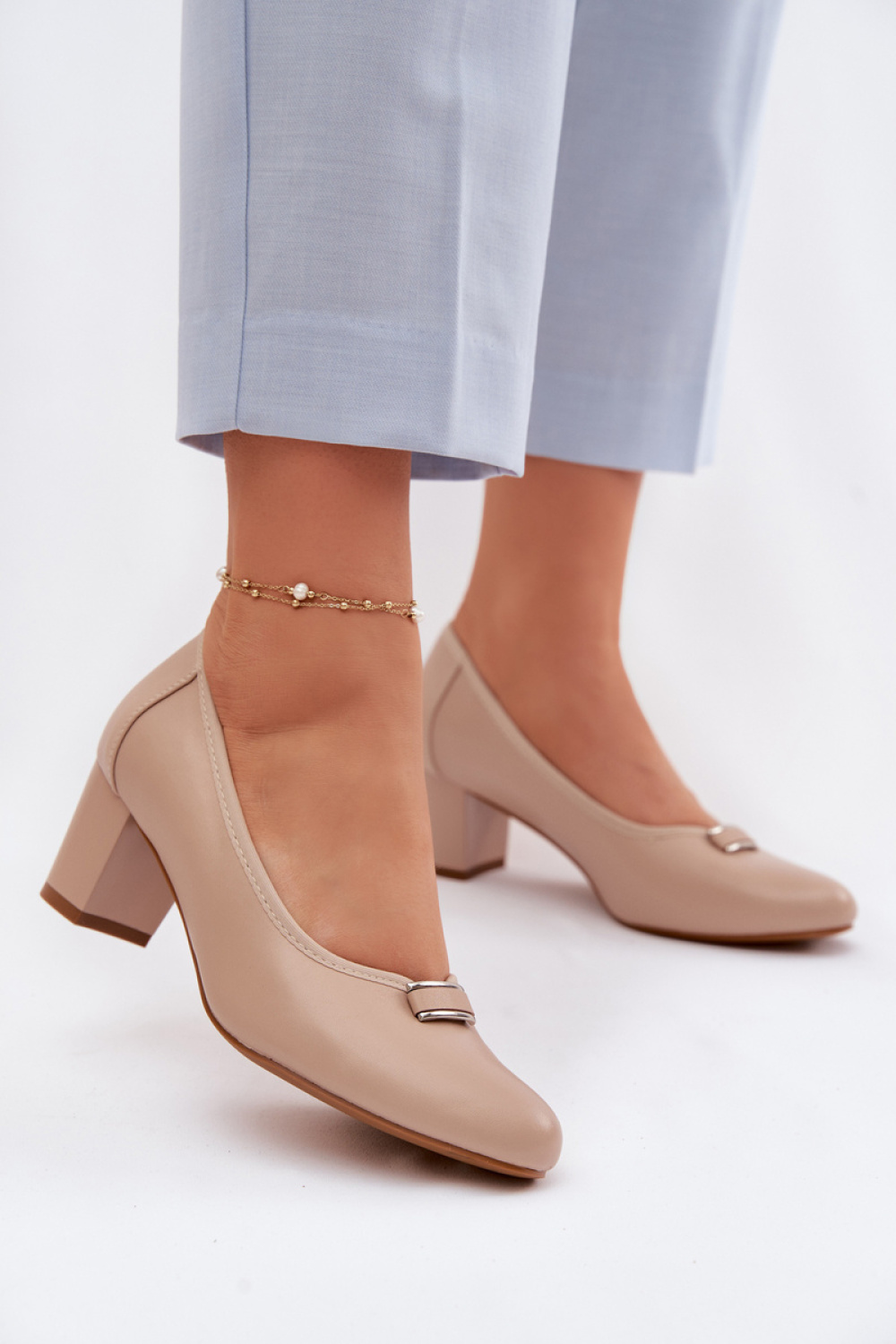 Adult Product 18+ - Block heel pumps model 227173 Step in style - Step in style - High Heel Pumps - KS Store