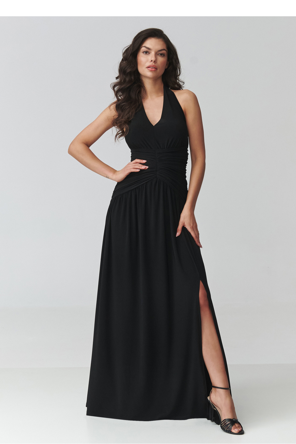 Long dress model 228323 Makadamia