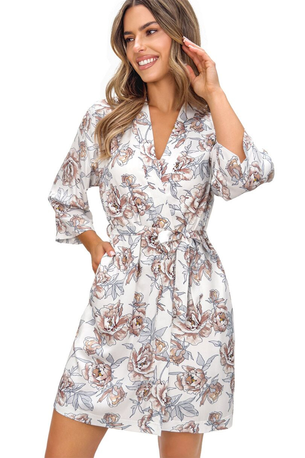 Adult Product 18+ - Short bathrobe model 228613 Donna - Donna - Dressing Gowns, Bathrobes for Women - KS Store