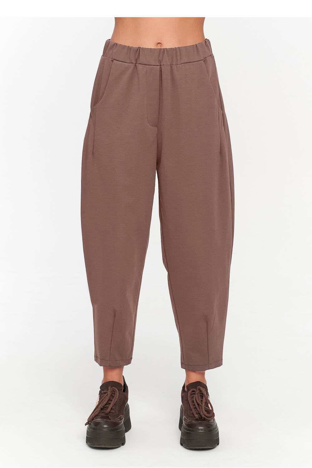 Adult Product 18+ - Women trousers model 231980 Makadamia - Makadamia - Pants, Trousers, Shorts - KS Store