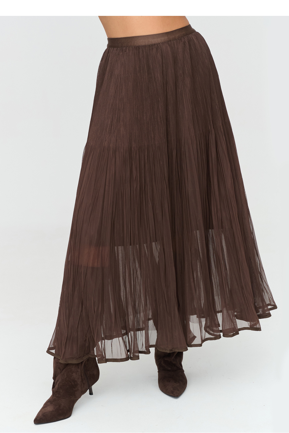 Adult Product 18+ - Long skirt model 231998 Makadamia - Makadamia - Skirts - KS Store