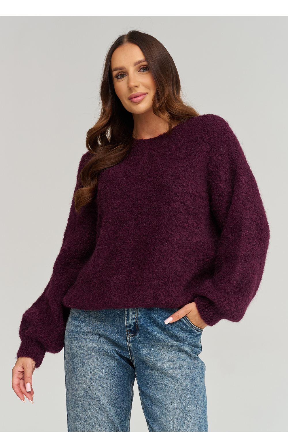 Adult Product 18+ - Jumper model 232007 Makadamia - Makadamia - Sweaters, Pullovers, Jumpers, Turtlenecks, Boleros, Shrugs - KS Store