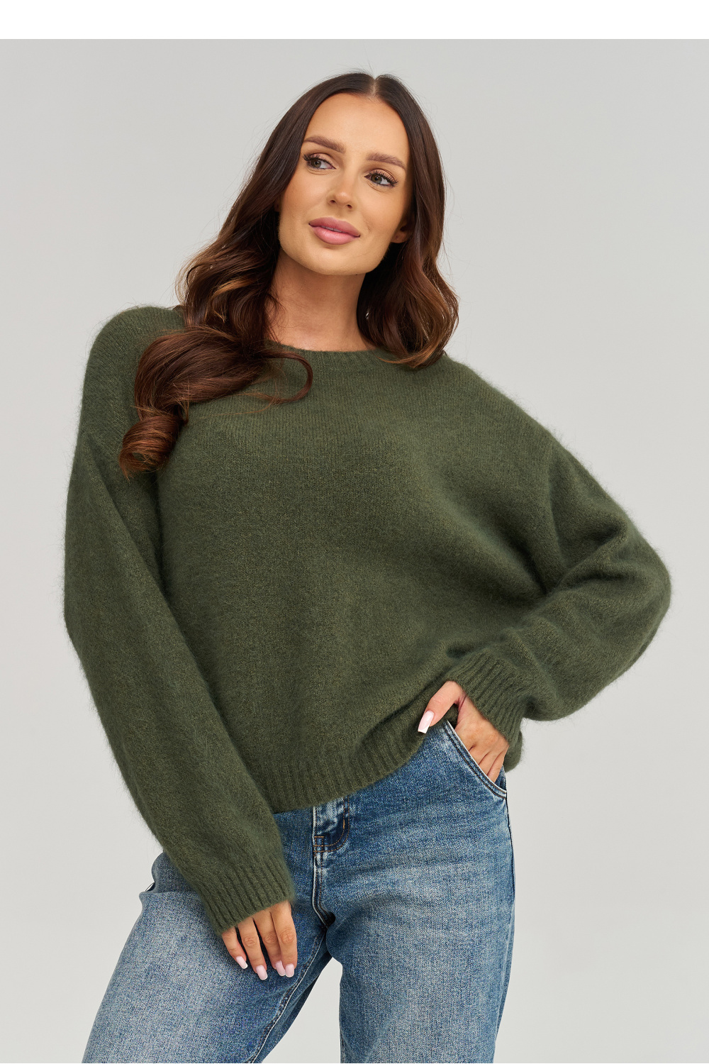 Adult Product 18+ - Jumper model 232009 Makadamia - Makadamia - Sweaters, Pullovers, Jumpers, Turtlenecks, Boleros, Shrugs - KS Store