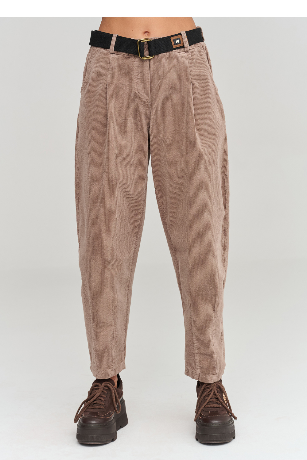 Adult Product 18+ - corduroy trousers model 232015 Makadamia - Makadamia - Pants, Trousers, Shorts - KS Store