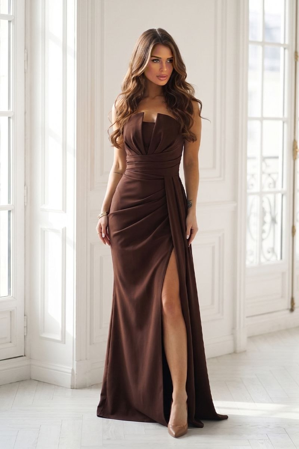 Adult Product 18+ - Long dress model 232330 Bicotone - Bicotone - Evening Dresses - KS Store
