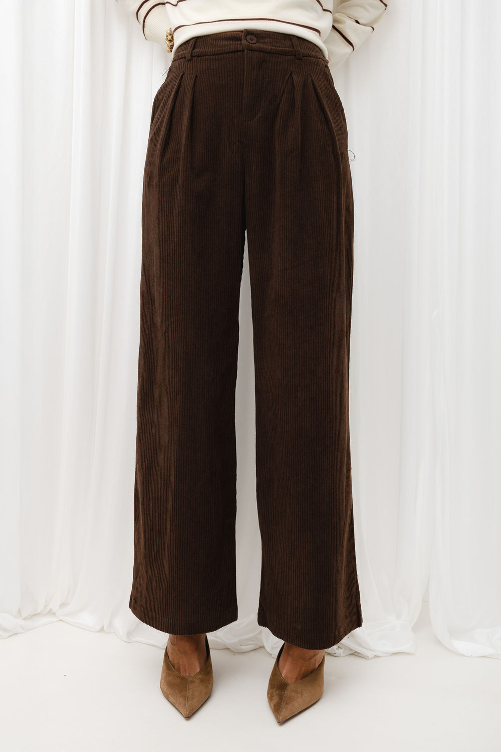 Adult Product 18+ - corduroy trousers model 232406 Italy Moda - Italy Moda - Pants, Trousers, Shorts - KS Store