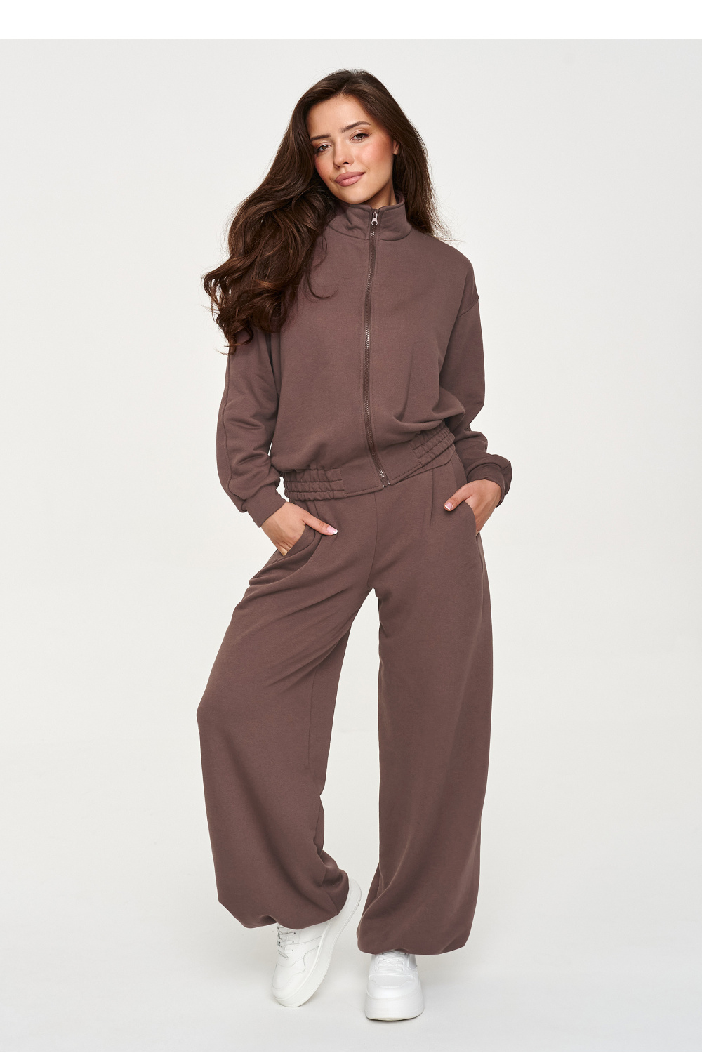 Adult Product 18+ - Set model 232514 Makadamia - Makadamia - Pants, Trousers, Shorts - KS Store