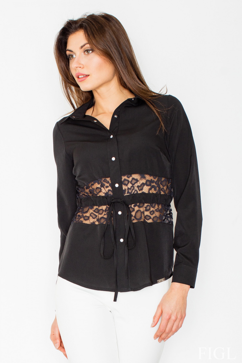 Adult Product 18+ - Long sleeve shirt model 60186 Figl - Figl - Shirts for Women - KS Store