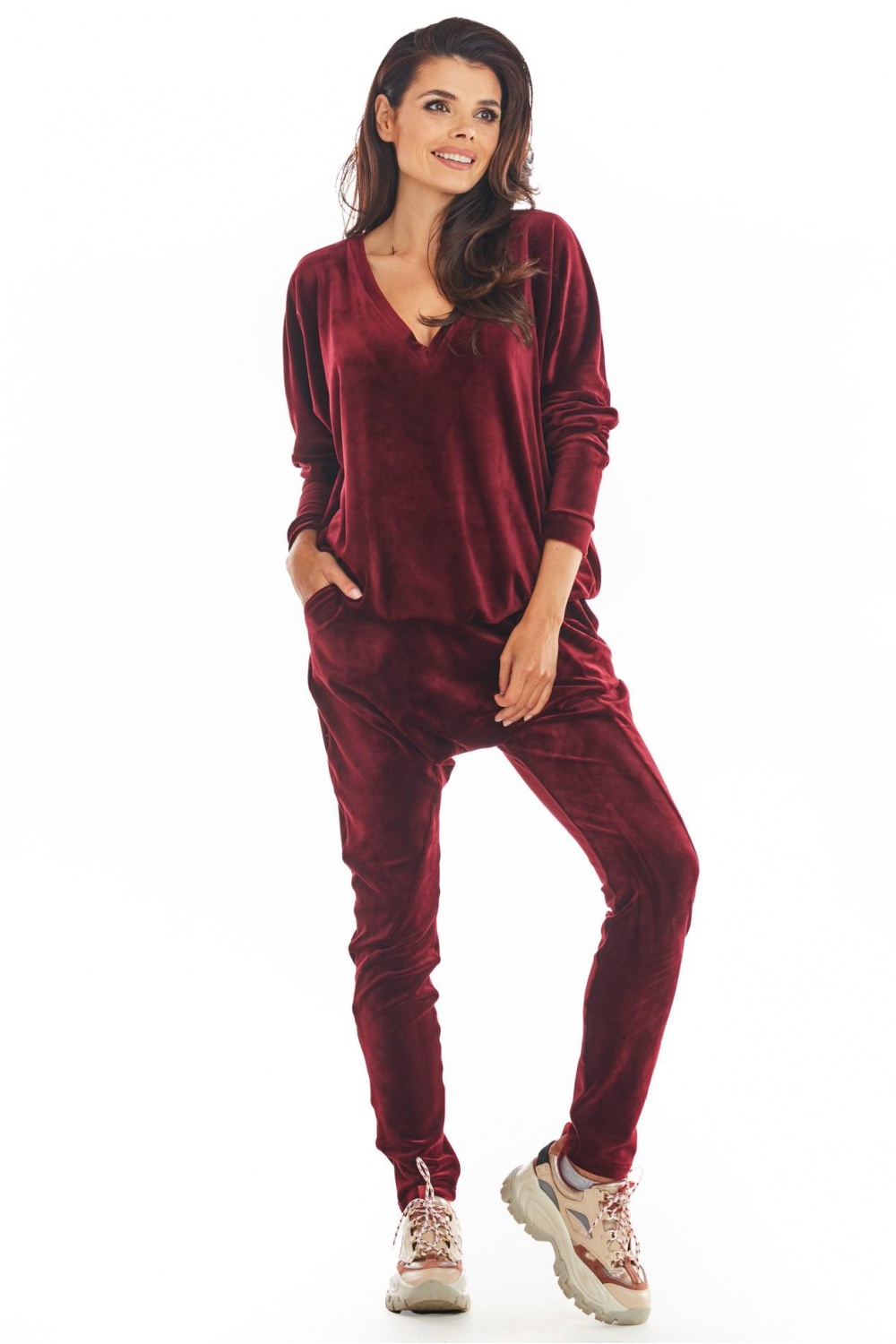 Adult Product 18+ - Tracksuit trousers model 149778 awama - awama - Women`s Tracksuit Bottoms, Sports Pants - KS Store