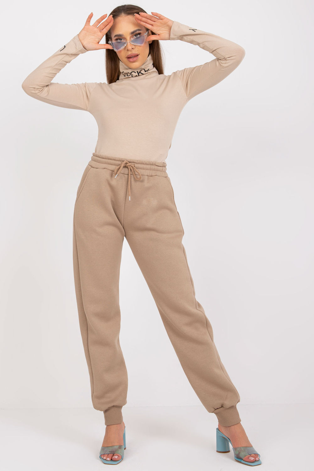 Adult Product 18+ - Tracksuit trousers model 166633 Ex Moda - Ex Moda - Women`s Tracksuit Bottoms, Sports Pants - KS Store
