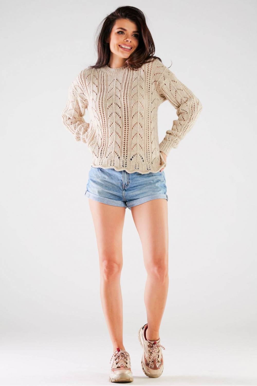 Adult Product 18+ - Jumper model 166858 awama - awama - Sweaters, Pullovers, Jumpers, Turtlenecks, Boleros, Shrugs - KS Store