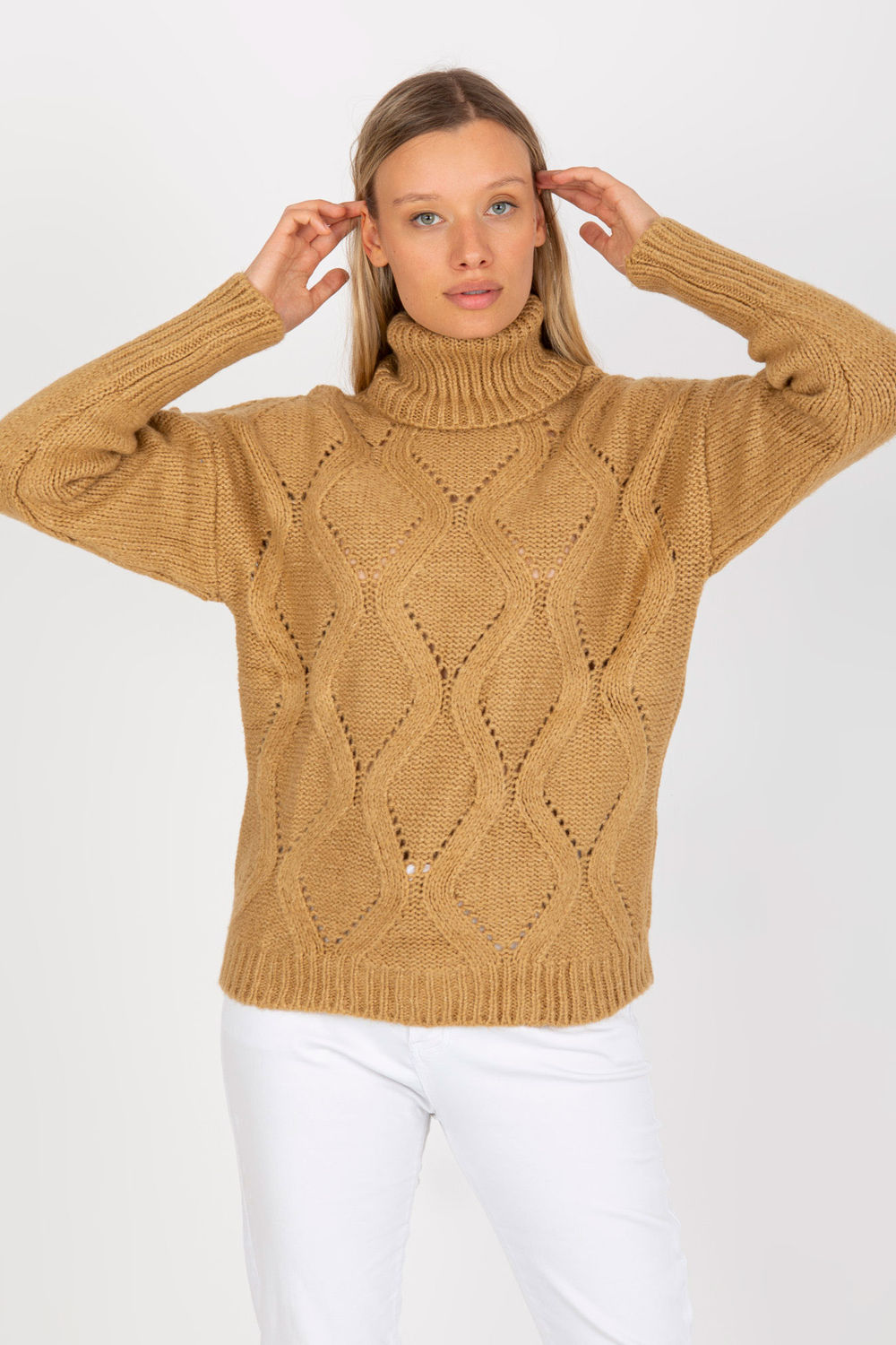 Adult Product 18+ - Turtleneck model 170773 Rue Paris - Rue Paris - Sweaters, Pullovers, Jumpers, Turtlenecks, Boleros, Shrugs - KS Store