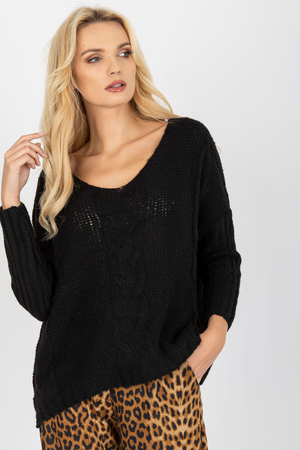 Adult Product 18+ - Jumper model 171333 Och Bella - Och Bella - Sweaters, Pullovers, Jumpers, Turtlenecks, Boleros, Shrugs - KS Store