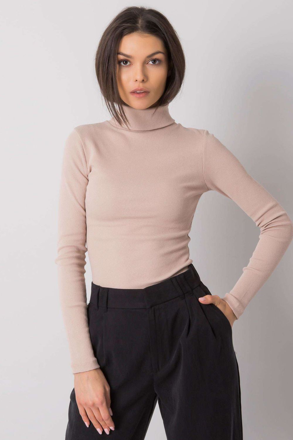 Adult Product 18+ - Turtleneck model 174727 Rue Paris - Rue Paris - Sweaters, Pullovers, Jumpers, Turtlenecks, Boleros, Shrugs - KS Store