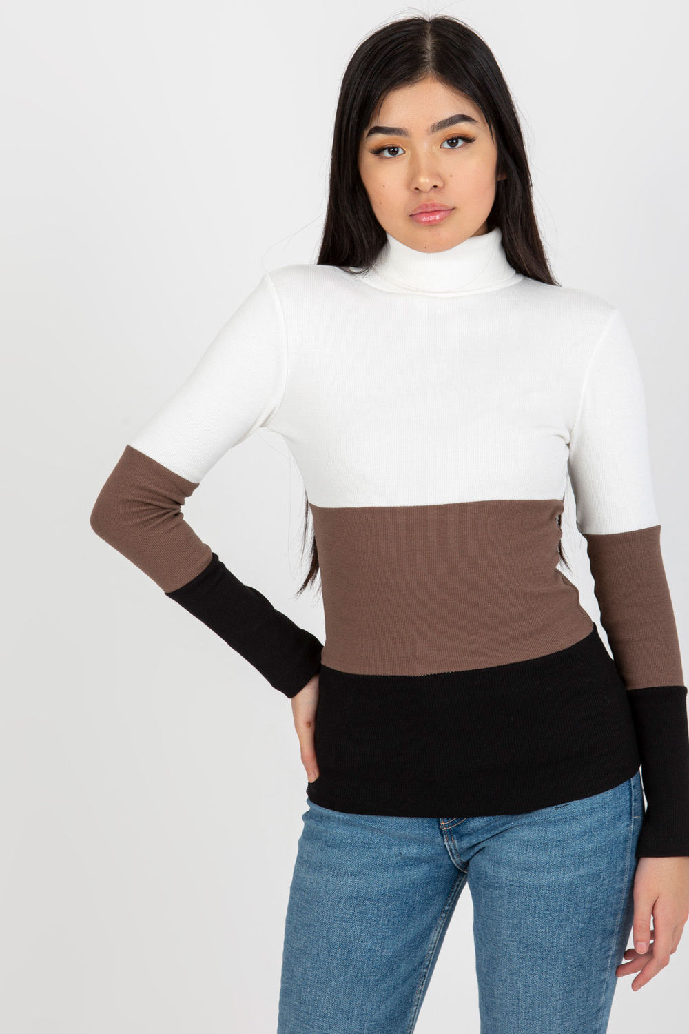 Adult Product 18+ - Turtleneck model 175119 Rue Paris - Rue Paris - Sweaters, Pullovers, Jumpers, Turtlenecks, Boleros, Shrugs - KS Store