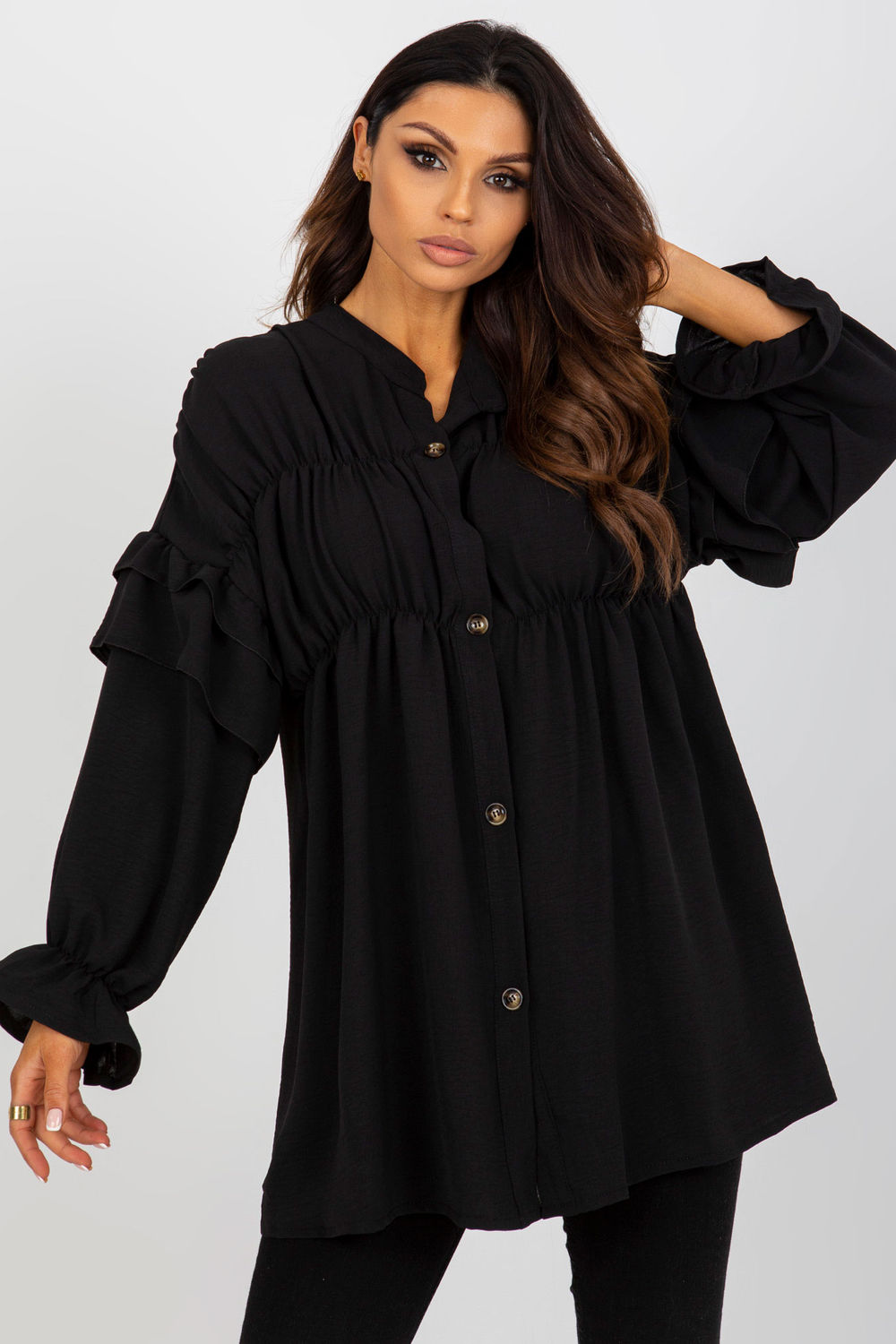 Adult Product 18+ - Long sleeve shirt model 175459 Och Bella - Och Bella - Shirts for Women - KS Store