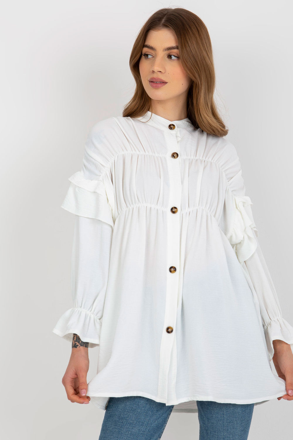 Adult Product 18+ - Long sleeve shirt model 175675 Och Bella - Och Bella - Shirts for Women - KS Store