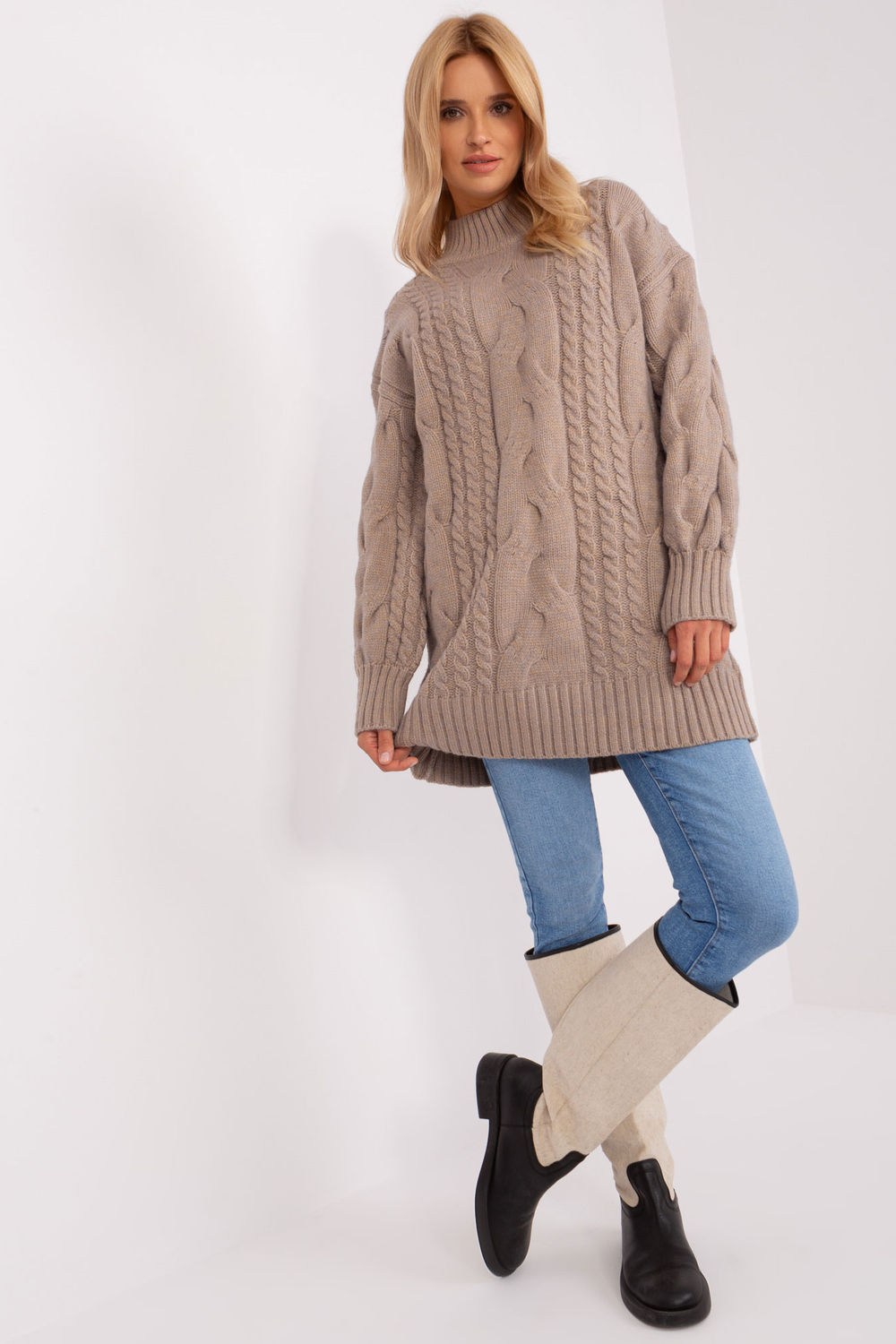 Adult Product 18+ - Long jumper model 185738 AT - AT - Sweaters, Pullovers, Jumpers, Turtlenecks, Boleros, Shrugs - KS Store
