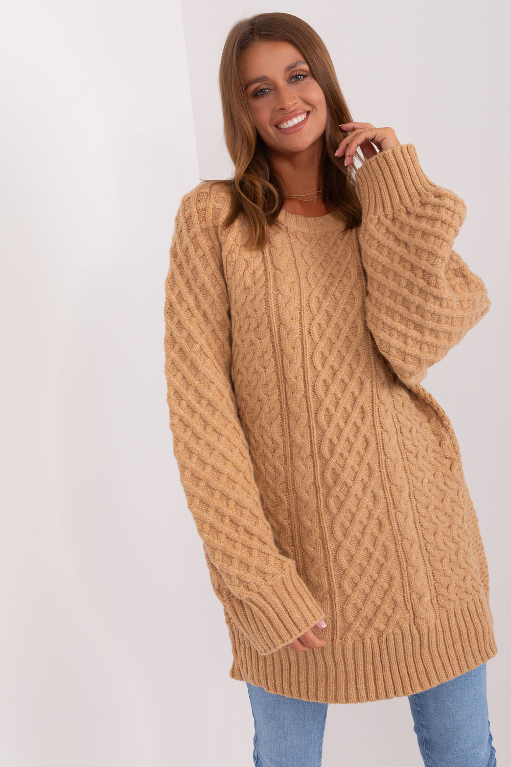 Adult Product 18+ - Long jumper model 185744 AT - AT - Sweaters, Pullovers, Jumpers, Turtlenecks, Boleros, Shrugs - KS Store