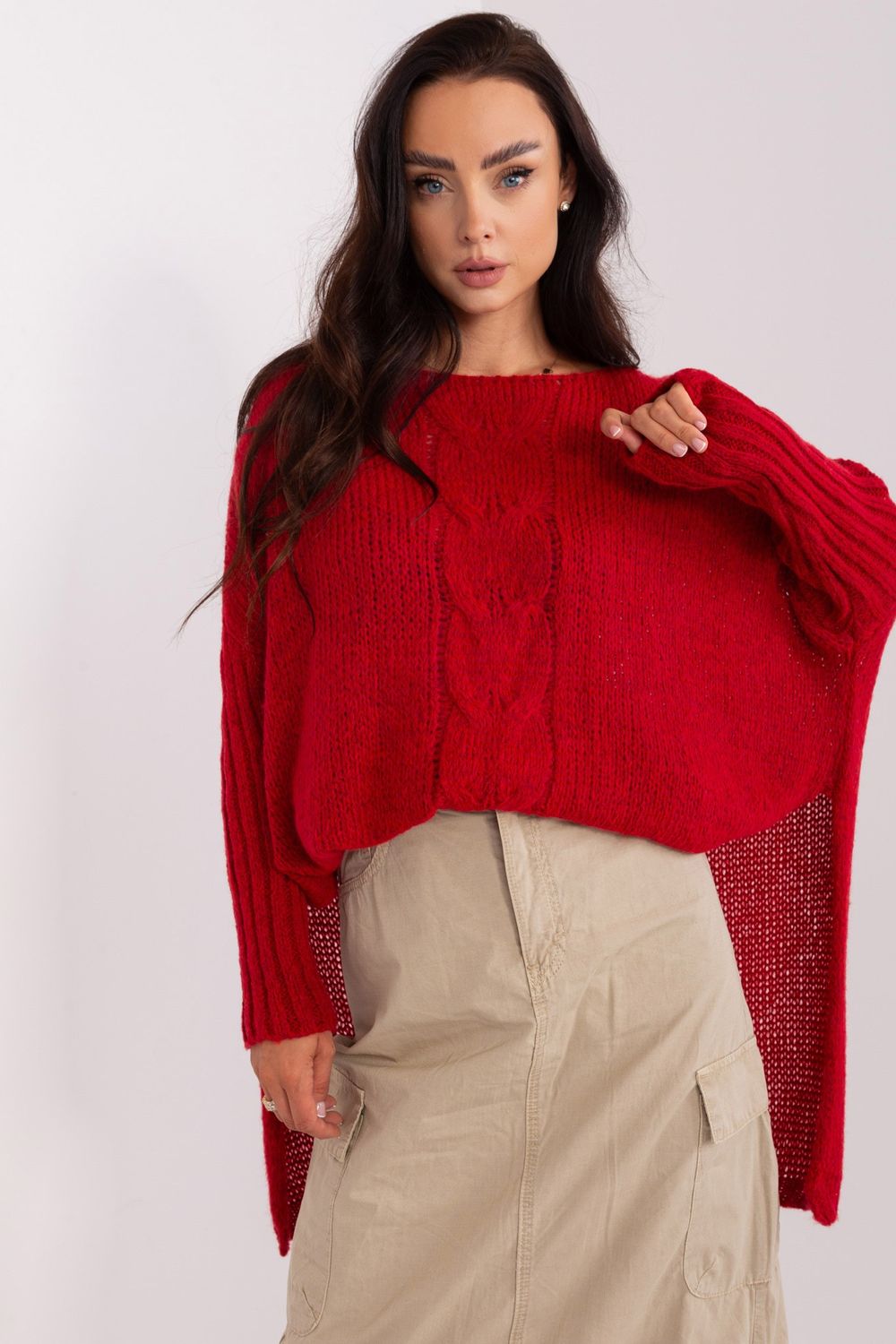 Adult Product 18+ - Jumper model 186802 Och Bella - Och Bella - Sweaters, Pullovers, Jumpers, Turtlenecks, Boleros, Shrugs - KS Store